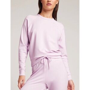 Negative Womens Lilac Modal Cotton Lounge Travel Club Crew‎ Sweatshirt Size XS